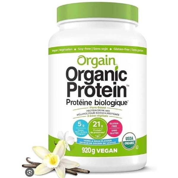Orgain Organic Protein Powder Vanilla Bean Flavor, 920g