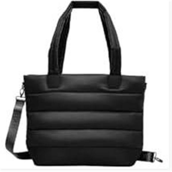 Lole Quilted Tote Bag with Adjustable Strap and Multiple Compartments