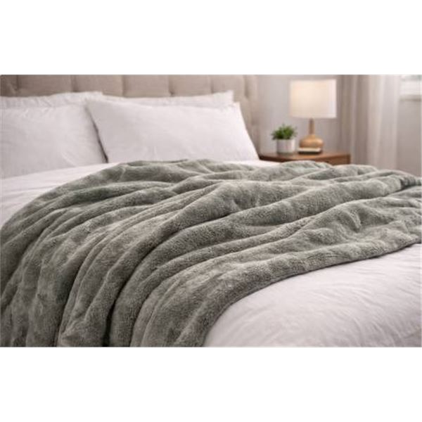 Green Ultra Plush Throw Blanket
