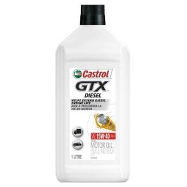 Castrol GTX Diesel Engine Oil SAE 15W-40 C4, 6 x 1L