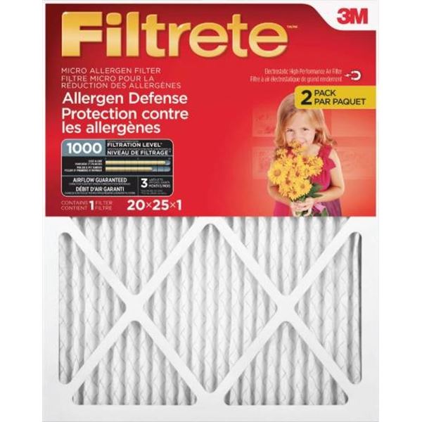 3M Filtrete Micro Allergen Defense Filters 3-Pack sof 2