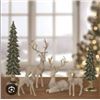 Image 1 : Deer Family with Trees Decorative Set, 6 Pieces