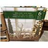 Image 2 : Deer Family with Trees Decorative Set, 6 Pieces