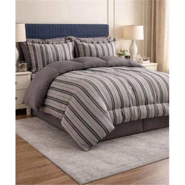 King Size Comfy Bamboo World 7-Piece Graham Bed in a Bag – Sheet Set with 2 pillow Shams an