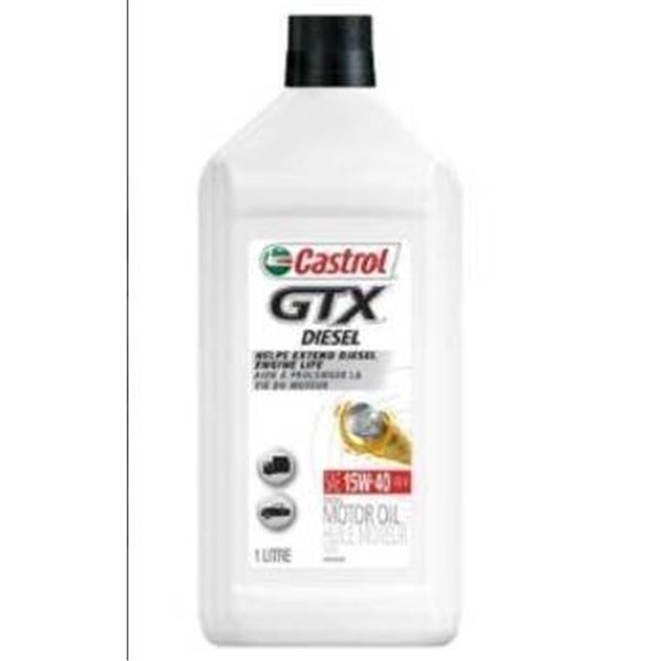 Castrol GTX Diesel 15W-40 Motor Oil 6 x 1L Bottles
