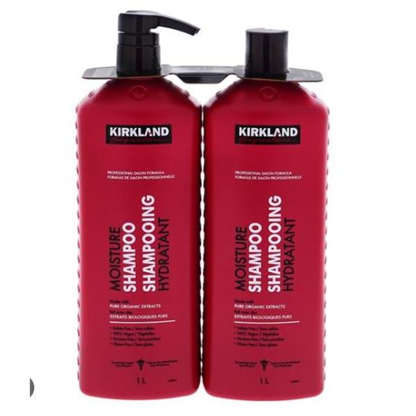 Kirkland Moisture Shampoo 1L Bottle – Sulfate-Free and Vegan
