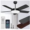 Image 1 : Ropelux Ceiling Fan With Light, 45-Inch, Bluetooth, Remote Control Compatible