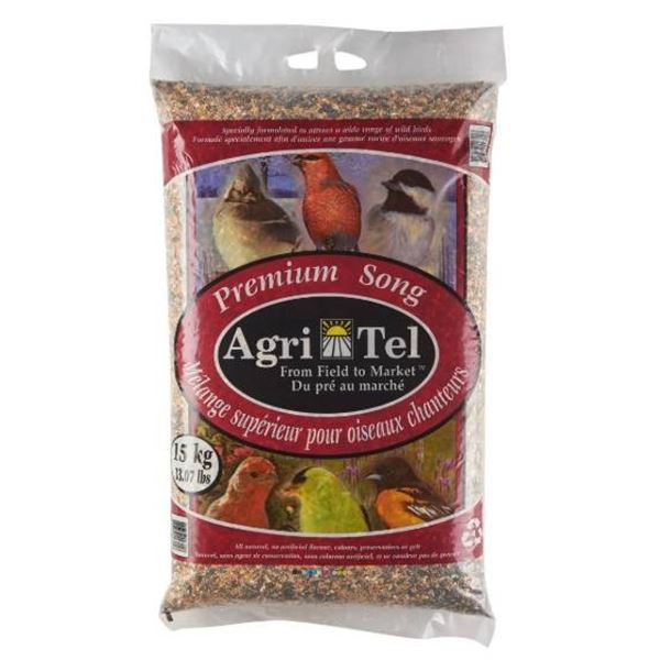 Agri-Tel Premium Song Bird Feed, 15 kg (33.07 lbs)