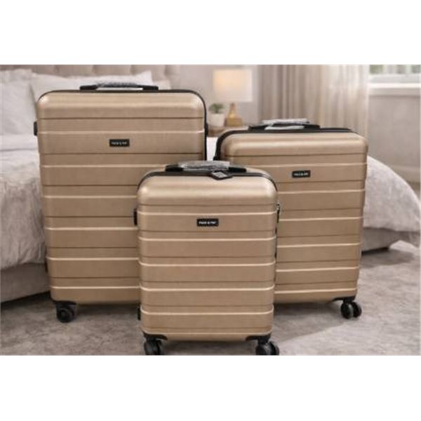 Pack & Fly 3-Piece Set Champagne Edition Suitcases