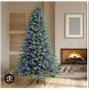 Image 1 : Artificial Pre-Lit 7.5 Ft Christmas Tree with LED Lights