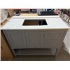 Image 1 : Gray Bathroom Vanity With Countertop, 43x22x34″