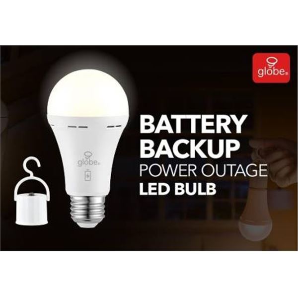 Globe Battery Backup Power Outage LED Bulbs Set of 6