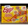 Image 2 : Eggo Biscuits Graham, Original Flavor, 28 Sachets, 784 g