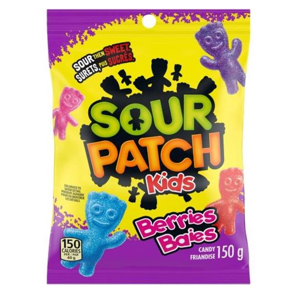 Sour Patch Kids Berries Bag – 150g – Lot of 10