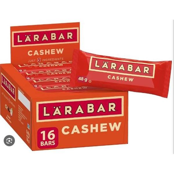 LARABAR Cashew Flavor Energy Bars, 32 x 48g