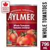 Image 1 : Aylmer Whole Tomatoes, 8 Cans, 796 mL Each