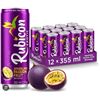 Image 1 : Rubicon Exotic Sparkling Passion Fruit Beverage, 12 x 355 mL