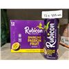 Image 2 : Rubicon Exotic Sparkling Passion Fruit Beverage, 12 x 355 mL