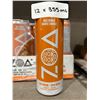 Image 2 : Zoa Wild Orange Energy Drink 12 x 355mL Zero Sugar