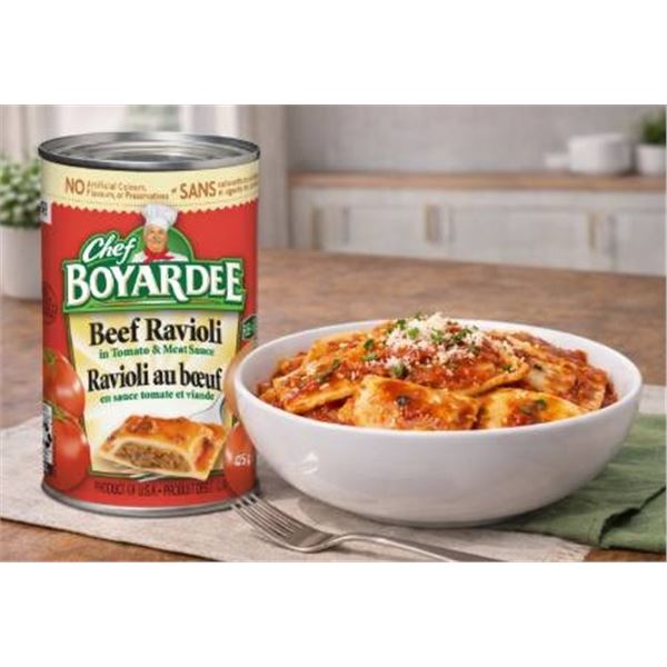 Chef Boyardee Beef Ravioli in Tomato & Meat Sauce, 8 Cans, 425g Each
