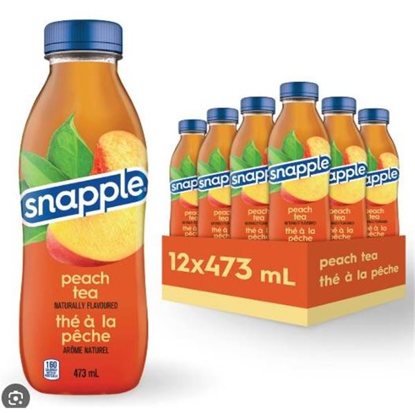 Snapple Peach Tea – 10 Bottles (473mL Each)