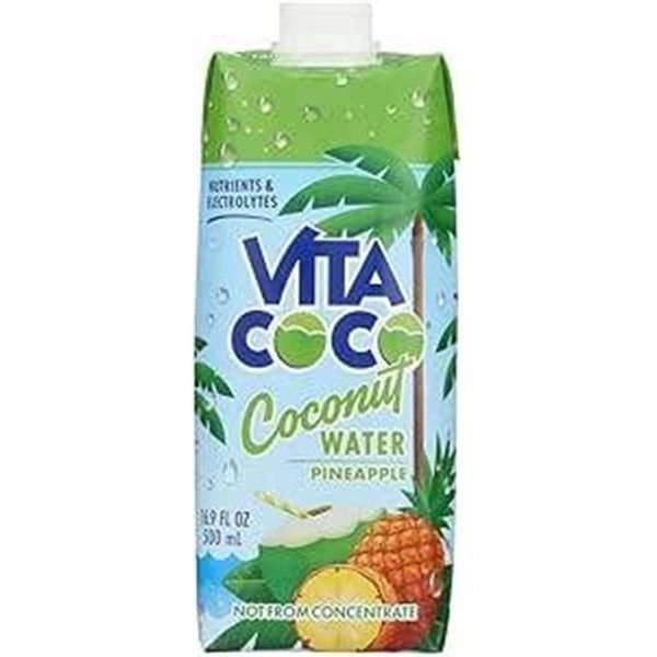 Vita Coco Coconut Water With Pineapple, 12 x 500 mL