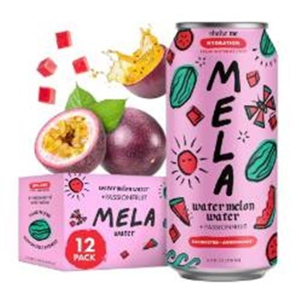 12 MELA Watermelon Water With Passionfruit – 300ml Cans