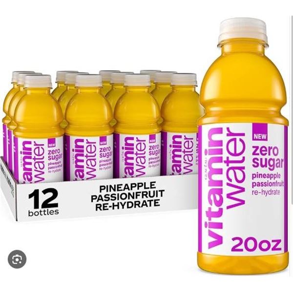 Vitamin Water – Pineapple Passionfruit, 12 x 591mL Bottles