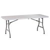Image 1 : Homebase 6-Foot Center-Folding Table With Metal Legs