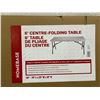 Image 3 : Homebase 6-Foot Center-Folding Table With Metal Legs