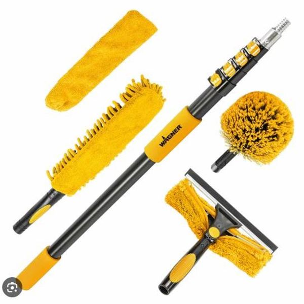 Wagner 5-Piece Multi-Purpose Home Cleaning Kit with 12-Foot Extension Pole