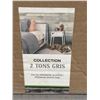 Image 2 : Collection 2 Tons Gris Premium White Pine Wall Panels, 8 Pieces – 4  @ 8’x4[x=#824