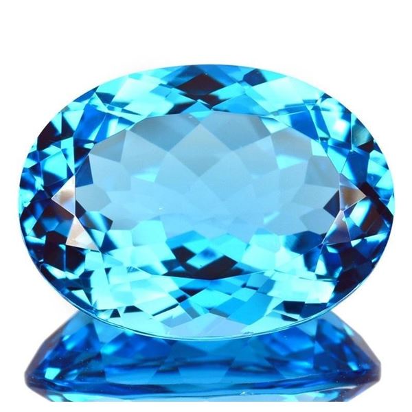 54.85 ct Certified Royal Blue Topaz gemstone ($9,650 Appraisal)