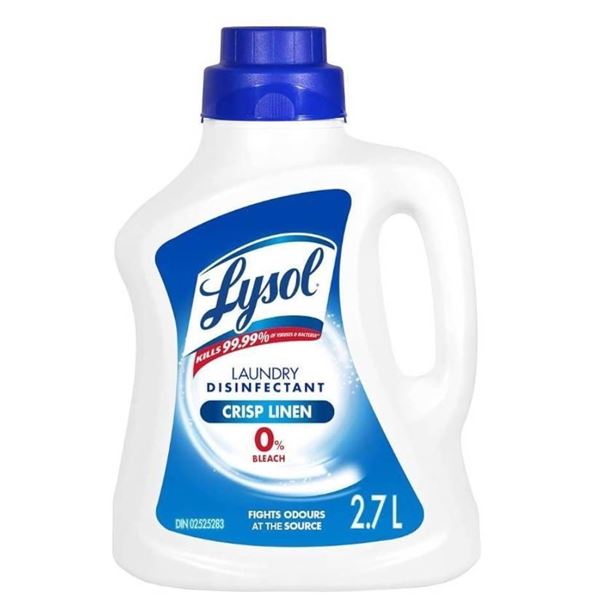 Lysol Laundry Disinfectant, Crisp Linen Scent, 2.7L