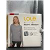 Image 2 : Lole Women’s Merino Baselayer Top Size Medium Gray Heather