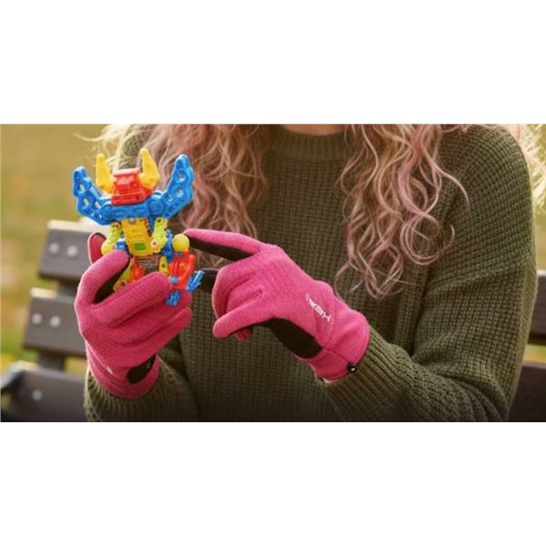 HEAD Sensatec Childrens Gloves L/G 10-14 with Ultrastretch Fleece and Silicon Palm