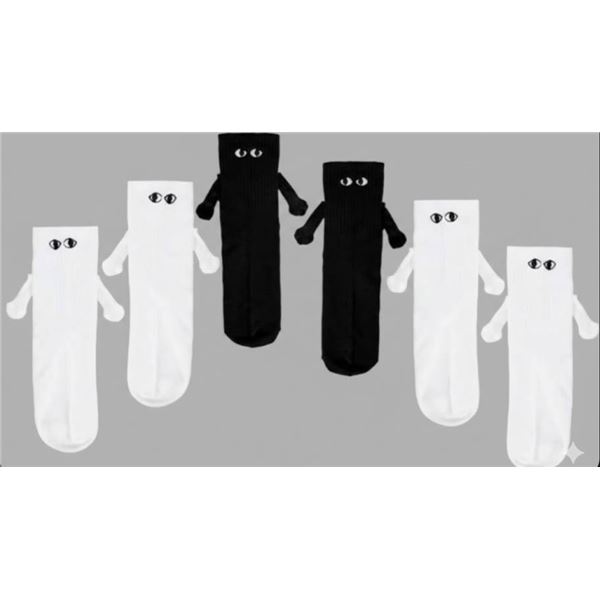 3 Pairs Hand Holding Socks, Friendship Socks Holding Hands Socks Couple Socks Funny Cute Magnetic Su