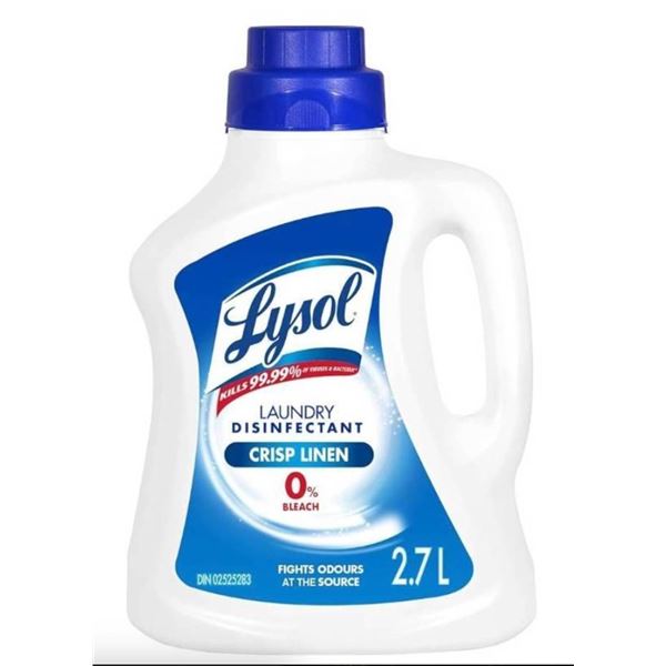Lysol Laundry Disinfectant, Crisp Linen Scent, 2.7L