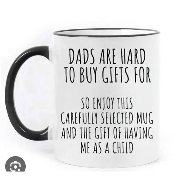 Ceramic Coffee Mug with Father’s Text Design