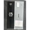 Image 2 : BIDEN Mens Analog Quartz Watch, Black Dial and Black Silicone Strap