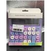 Image 2 : Electronic Calculator With Multi-Color Buttons, Purple