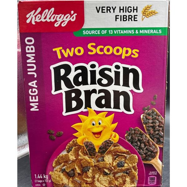 Kellogg’s Two Scoops Raisin Bran Mega Jumbo 1.44kg Cereal