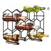 Image 1 : Nuovoware Countertop Wine Rack, 14-Bottle Freestanding Modern Hexagonal Structure, 3 Tier Tabletop W