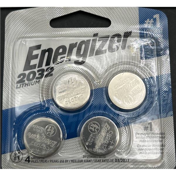 Energizer 2032BP-4 Lithium Coin Cell Batteries, Lot of 5 Packs