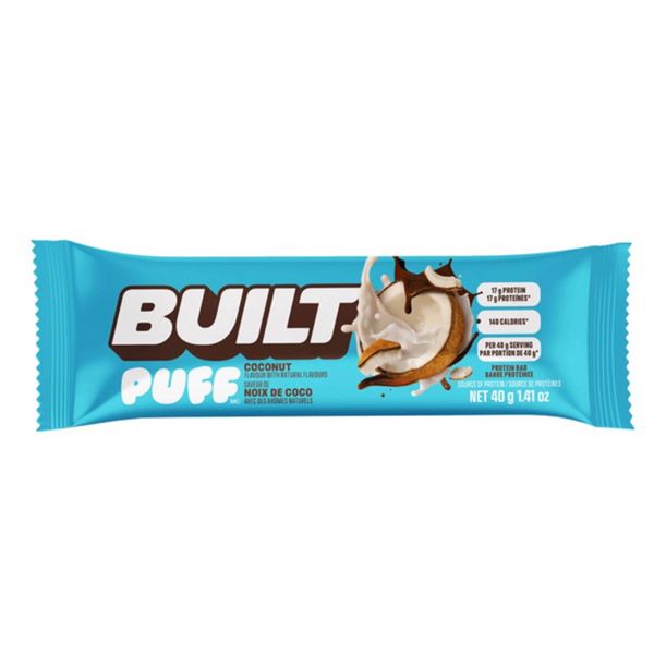 Built Puff Brownie Batter With Coconut,  10-Pack, ( 5 0f Each) Gluten Free