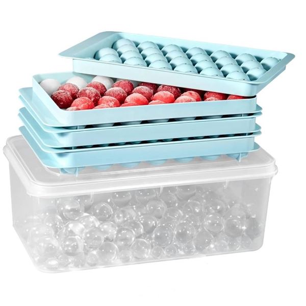 VEVOR Ice Cube Tray, Round Ice Ball Maker for Freezer,