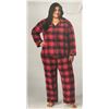 Image 1 : BedHead Pajamas 2-Piece Cotton Pajama Set XL/1X Red Plaid