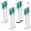 Image 1 : Arable Toothbrush Heads with Color Option Rings – Pack of 8