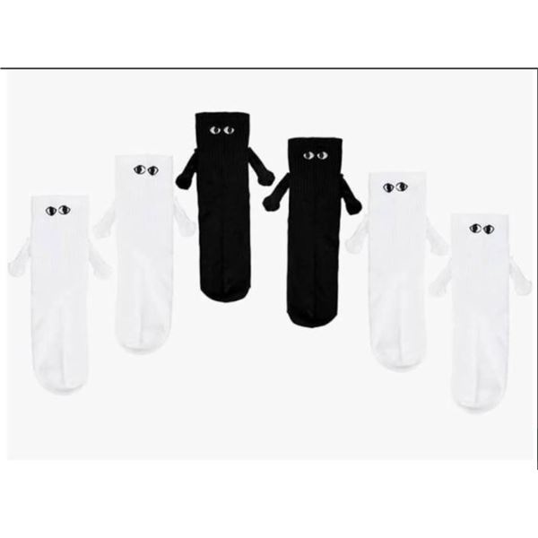 3 Pairs Hand Holding Socks, Friendship Socks Holding Hands Socks Couple Socks Funny Cute Magnetic Su