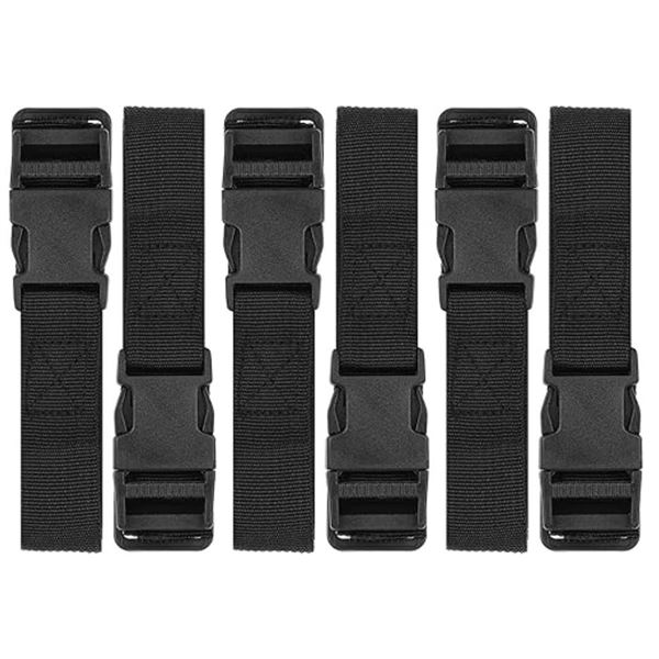 Hiziwimi 6Pcs Luggage Nylon Straps with Quick Release Buckle Strap Utility for Travel Packing
